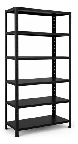 Estante De Aço 6 Prateleiras 198x90cm Multiuso Resistente Preto