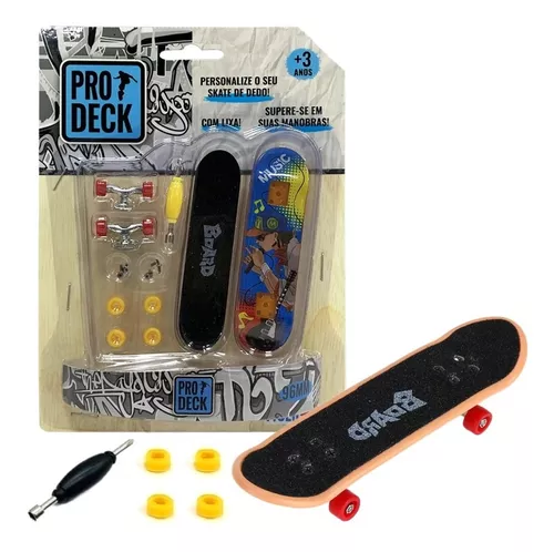 Skate De Dedo Fingerboard C/lixa Brinquedo Infantil Presente