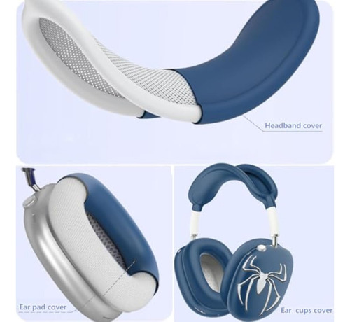 3 En 1 Para AirPods Max 1/2 Elegante Estuche De Silicona