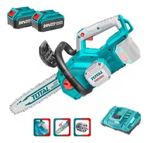 Comprar Motosierra Inalámbrica Cortadora Madera 20v + 2baterías 4 Ah Color Turquesa