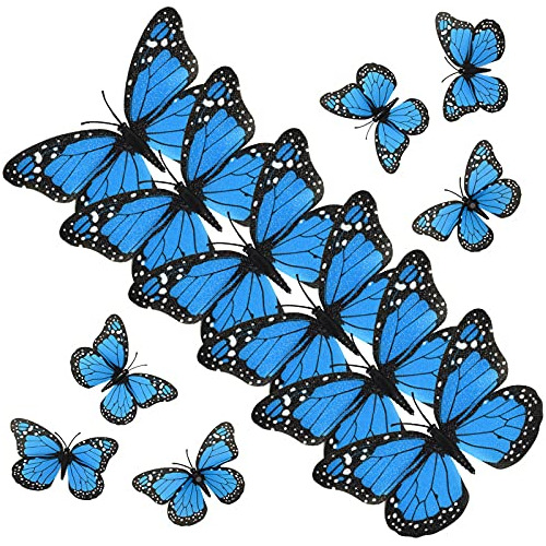 Decoración De Mariposas Monarca De 4.72 Pulgadas Azul ...
