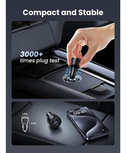 Cargador Carro Usb-c Ugreen 69w 20w Qc 18w Cd239 20467