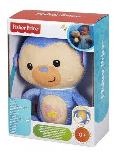 Fisher Price Pelúcia Macaquinho Calmante Luz E Som Mattel 