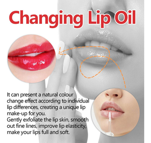 Aceite Labial Que Cambia De Color, 6,5 Ml, Bálsamo Labial Li