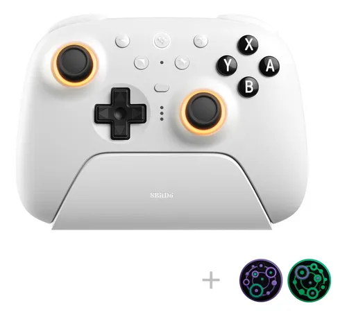 Controlador 8bitdo Ultimate 2 Bluetooth Blanco Con Joysticks