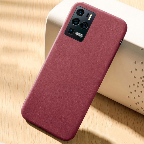 - Funda For Zte Axon 30 Ultra Matte Color Sólido Suave Tpu Cover