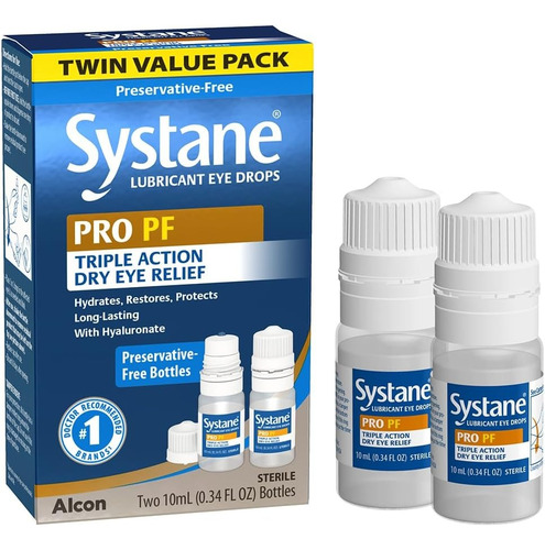 Twin Pack Systane Pro Pf Gotas Lubricantes Triple Acción