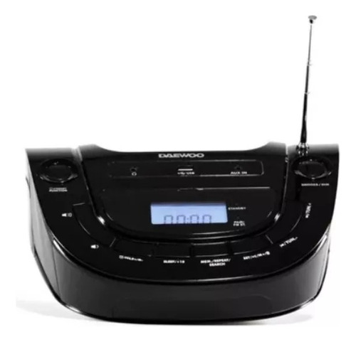 Reproductor Bluetooth Daewoo Portatil Con Radio Y Reloj