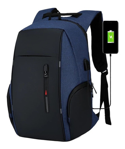 Mochila Back Pack Súper Calidad Casual Gym Viajes Usb Rw L-r