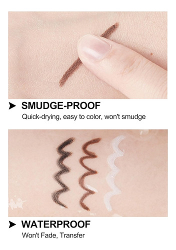 Erinde Lápiz Delineador De Ojos De Gel Impermeable, Delinead