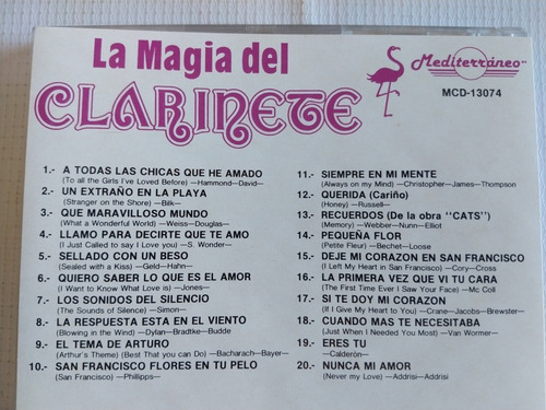 Acker Bilk Giuseppe Barbone Jack White Cd La Magia Del Clari (Usado)