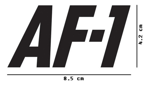 Nike Air Force 1 Af1 Sticker Vinil 2pzs Neg $135 Mikegamesmx