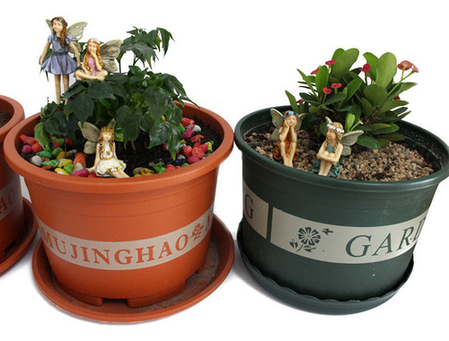 * Figura De Jardín S 6 Garden Ornaments En Miniatura Con