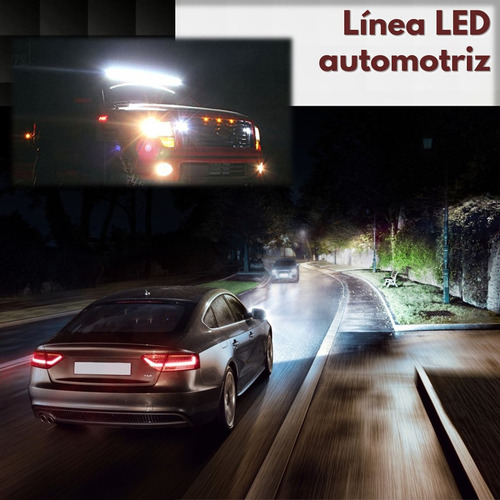 Neblinero Led Auto 48w Cuadrado 6k Con Ojo De Angel Blanco