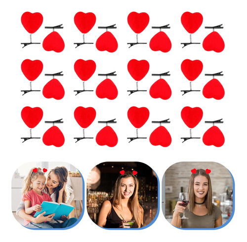 40 Horquillas Para El Pelo Para El Día De San Valentín Romá 