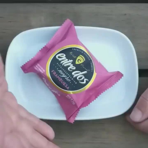 Imagen 4 de 9 de Alfajor Premium Entre Dos - Caja X12 Ud. Frambuesa