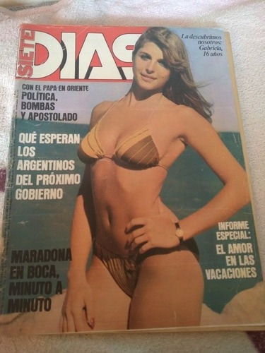 Revista Siete Dias Maradona Marzo 1981 