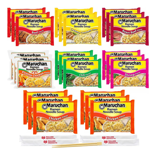 Maruchan Ramen Noodles - Paquete Variado De 24 Paquetes Vari