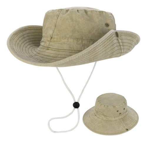 Sombrero De Pesca De Safari Para Hombre, Ala Ancha, Sombrero