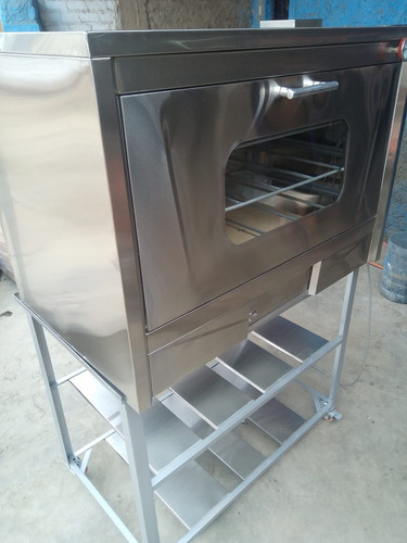 Horno Acero Frontal Inox Pizzas Tortas Panes Multiusos