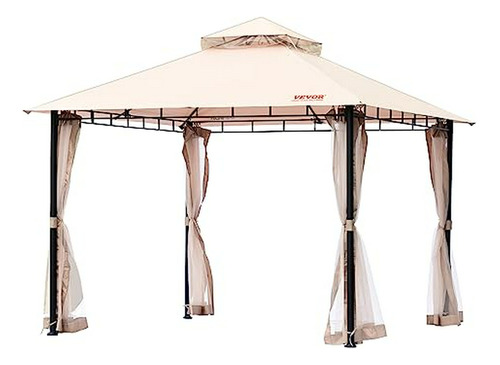 Gazebo Para Exteriores Con Mosquitera, 10x10 Pies