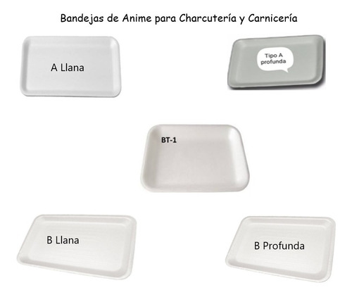 Bandeja De Anime Bt1, A Llana, A Profunda, B Llana Y B Prof.