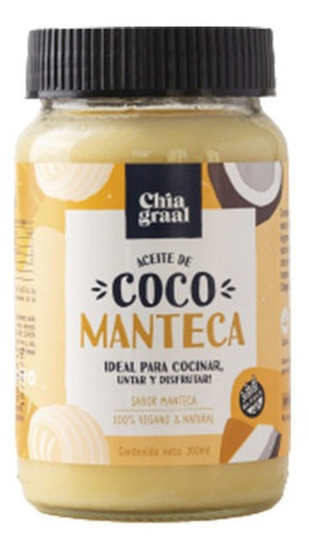 Aceite De Coco Manteca  Chia Graal 360ml