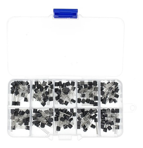 Kit Transistores Bjt To-92 200 Piezas 10 Valores