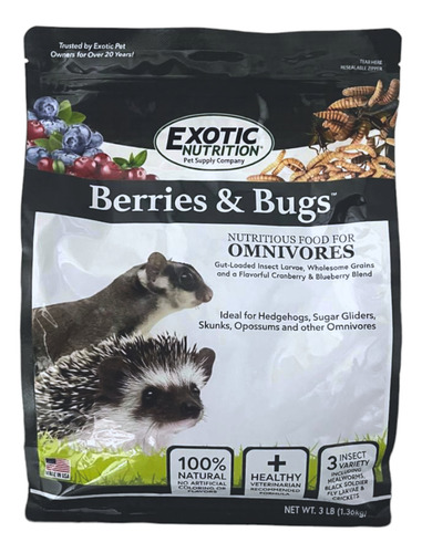 Dieta Insectos Proteina Fibra Frutas Erizos Africanos Aves