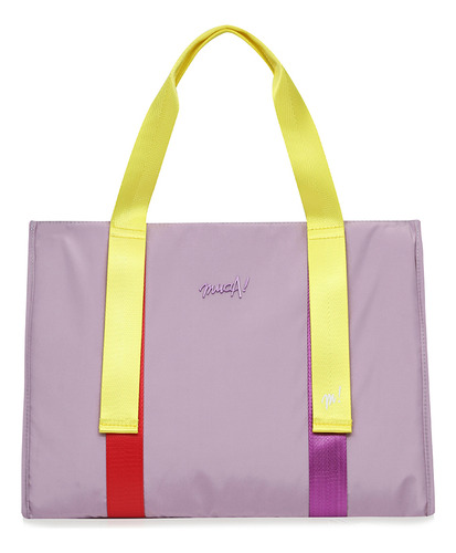 Cartera Tote Bag Muaa Amplio Bolsillo Interno Colores Moda