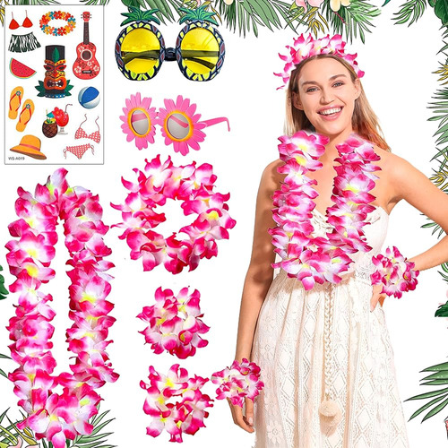 Jevenis Pink Hawaiian Fancy Dress Moana Costume Mujeres Adul