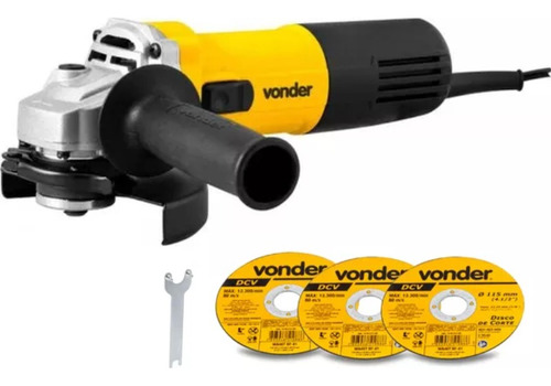 Esmerilhadeira Regulagem Velocidade 5 Eav905 Vonder 900w 127 Cor Amarelo Frequência 50/60hz