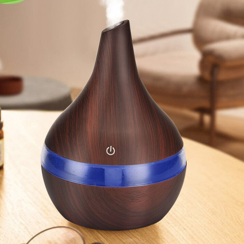 Humidificador Ultrasónico Usb Led 15cm Color Madera Excelent