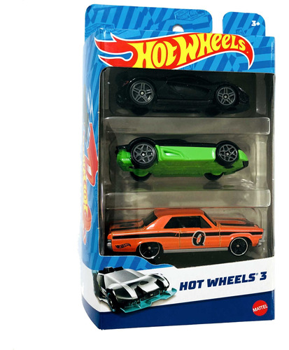 Pack Hot Wheels X3 Unidades Mattel Escala 1/64