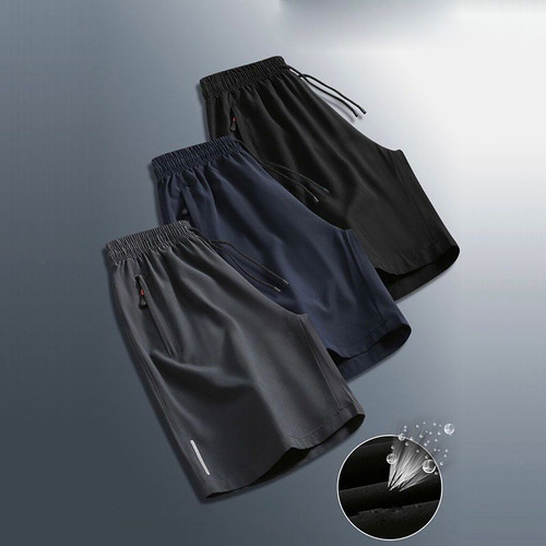 Compre Kit Com 3 Bermudas Dry Fit De Seda Fria | Premium