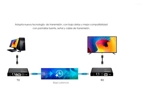 Extensor Hdmi De 120 Metros Epcom Con Loop Hdbitt, Cat 5e/6