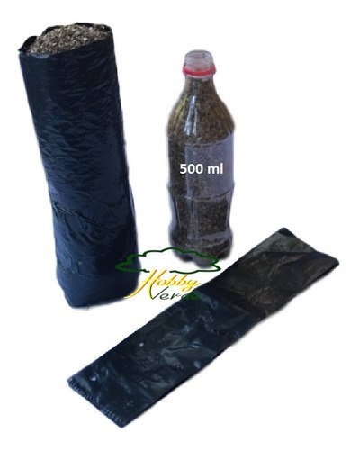 Imagem 3 de 10 de Saquinho Saco Plástico Para Mudas - 12 X 30 X 0,10 - 100 Ud