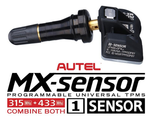 Sensor Tpms Autel Mx Sensor Pressão Do Pneu 315 E 433 Mhz