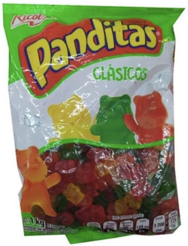 Panditas Ricolino 1 Kg 5 Bolsas Dulce Jalea Fiesta