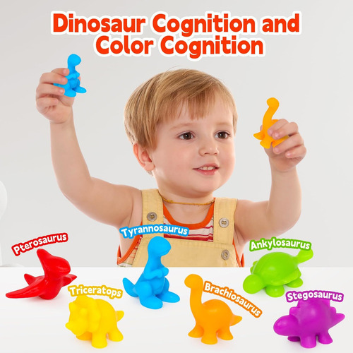 Juguetes De Clasificaciónde Colores De Dinosaurios Paraniños