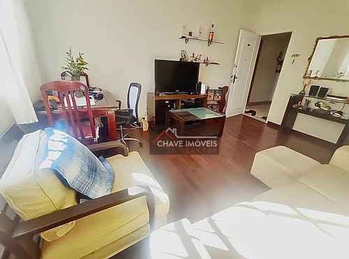 Apartamento Com 2 Dormitórios À Venda, 89 M² Por R$ 385.000,00 - Campo Grande - Santos/sp - Ap2943