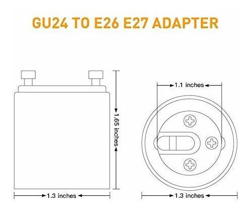 Gu24 E26 E27 Adaptador Convierte Tu Pin Base Fixture