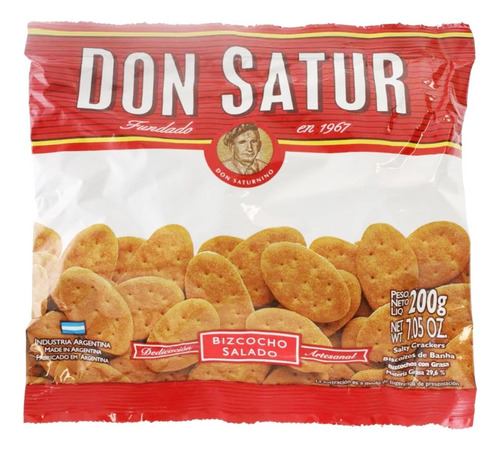 Bizcochitos Don Satur Salados - Pack X6 Unidades