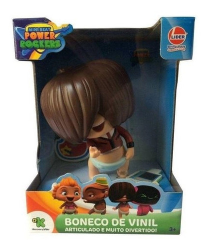 Boneco Articulado Power Rockers Mini Beat Fuz Lider 2737
