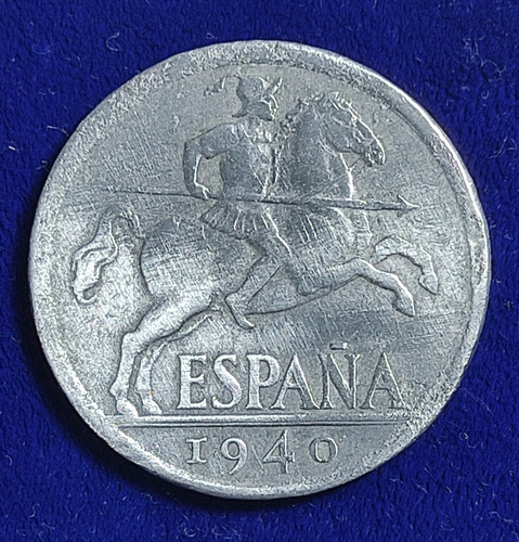 Moneda Española De 1940, Valor 10 Cents.