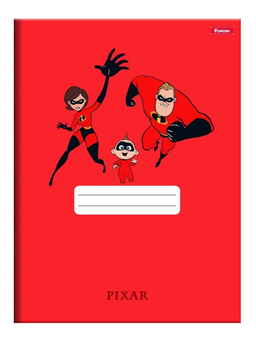 Imagem 1 de 1 de Caderno Brochura Universitário Pixar