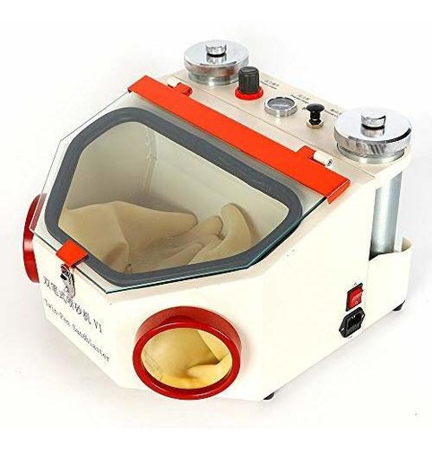 50w Lab Equipment Twin Double Pen Fine Sandblaster Sand