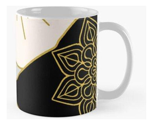 Taza X4 Mandalas De Sol Dorado Calidad Premium