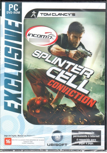 Splinter Cell Convicton Jogo Pc Original Mídia Física