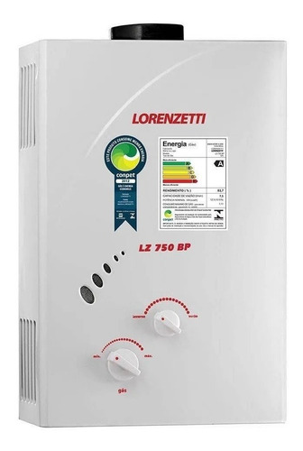 Imagem 1 de 1 de Aquecedor De Água A Gás Lz750bp-gn Lorenzetti